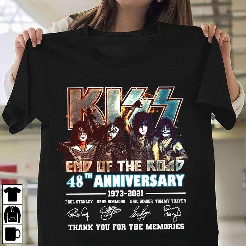 Kiss End Of The Road 48th Anniversary Rock Band T-Shirt