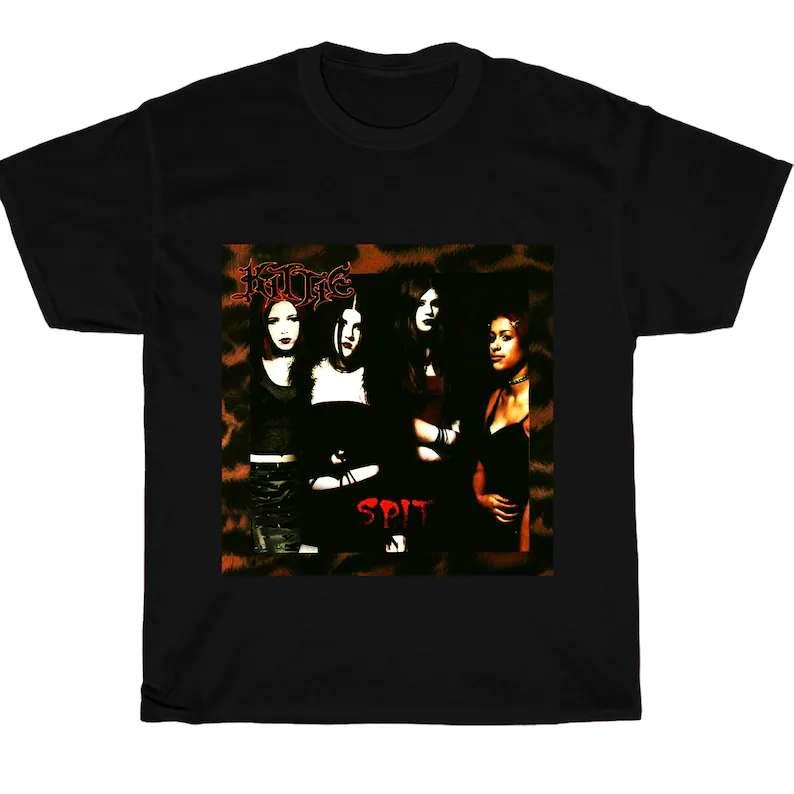 Kittie T-Shirt Black Rare Spit Kittie Band