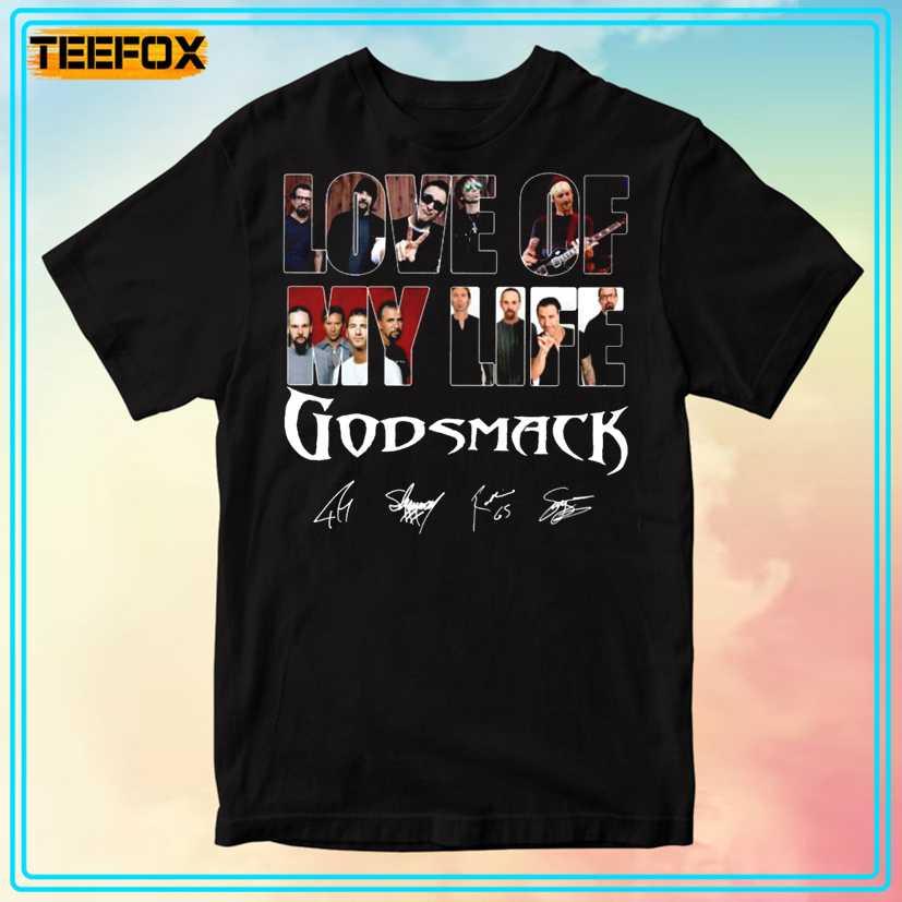 Love Of My Life Godsmack Band Signatures Graphic Unisex T-Shirt