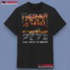Manowar 45th Anniversary 1980-2025 Signatures Thank You for the Memories Shirt