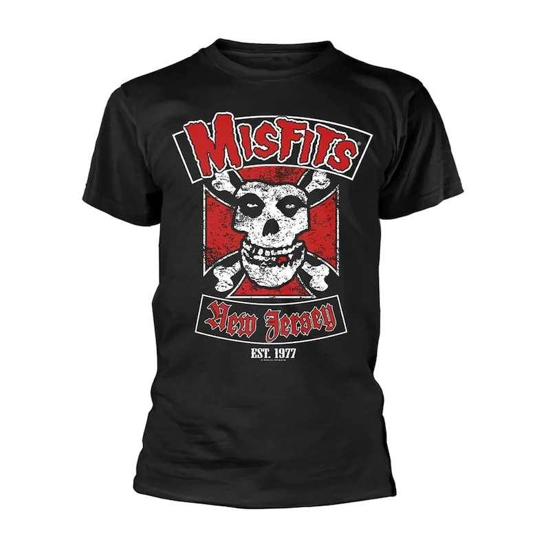 Misfits Band T-Shirt Biker Design