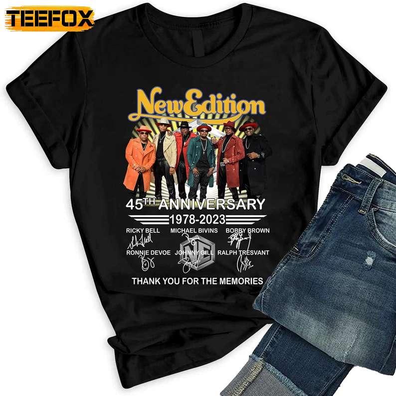 New Editions 45th Anniversary 1978-2023 Thank You for The Memories T-Shirt