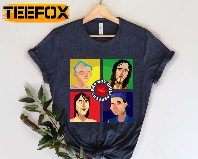 Red Hot Chili Peppers Rock Band Faces T-Shirt