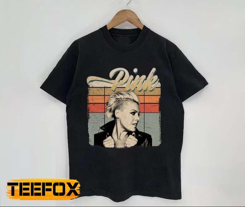 Retro P!nk Pink Adult Short-Sleeve T-Shirt