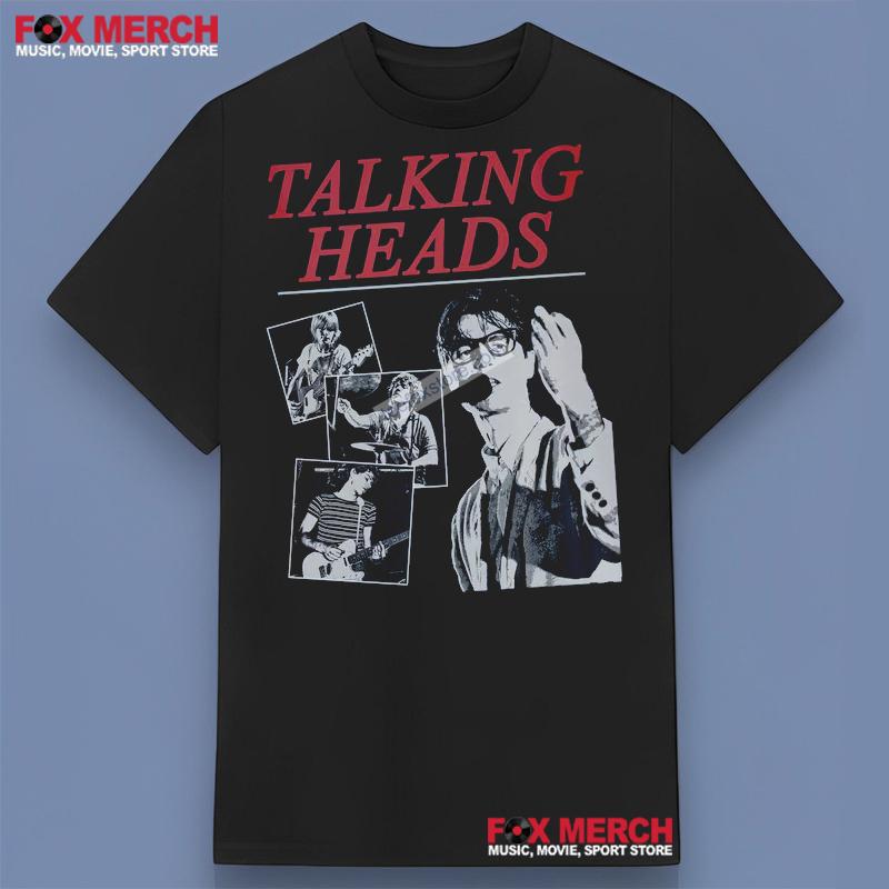 Retro Talking Heads Music Band Graphic T-Shirt