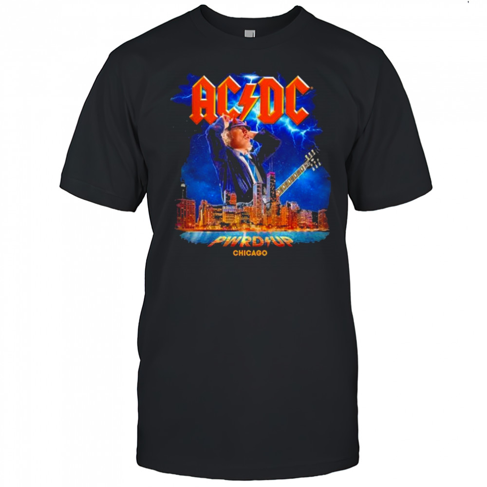 AC DC Chicago PWR UP Tour 2025 t-shirt