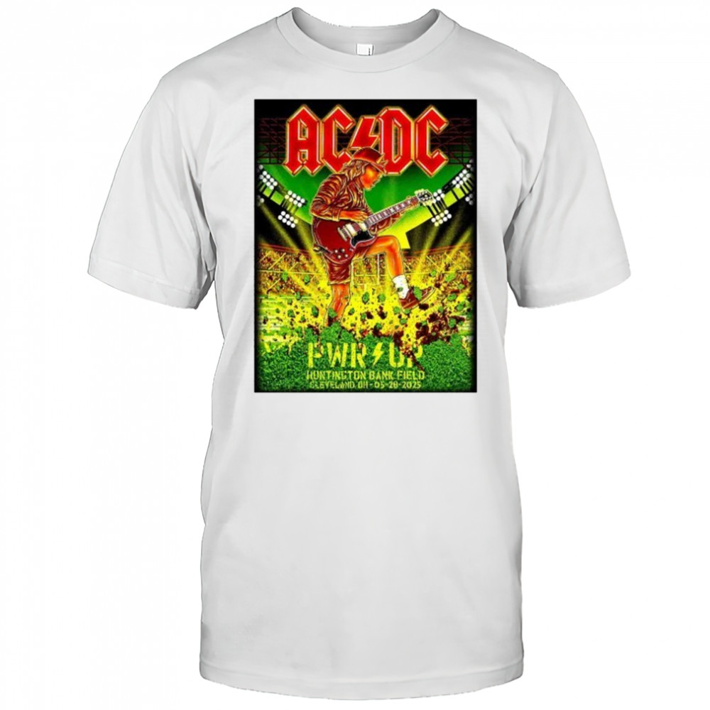 AC DC May 28 2025 In Cleveland OH Poster shirt