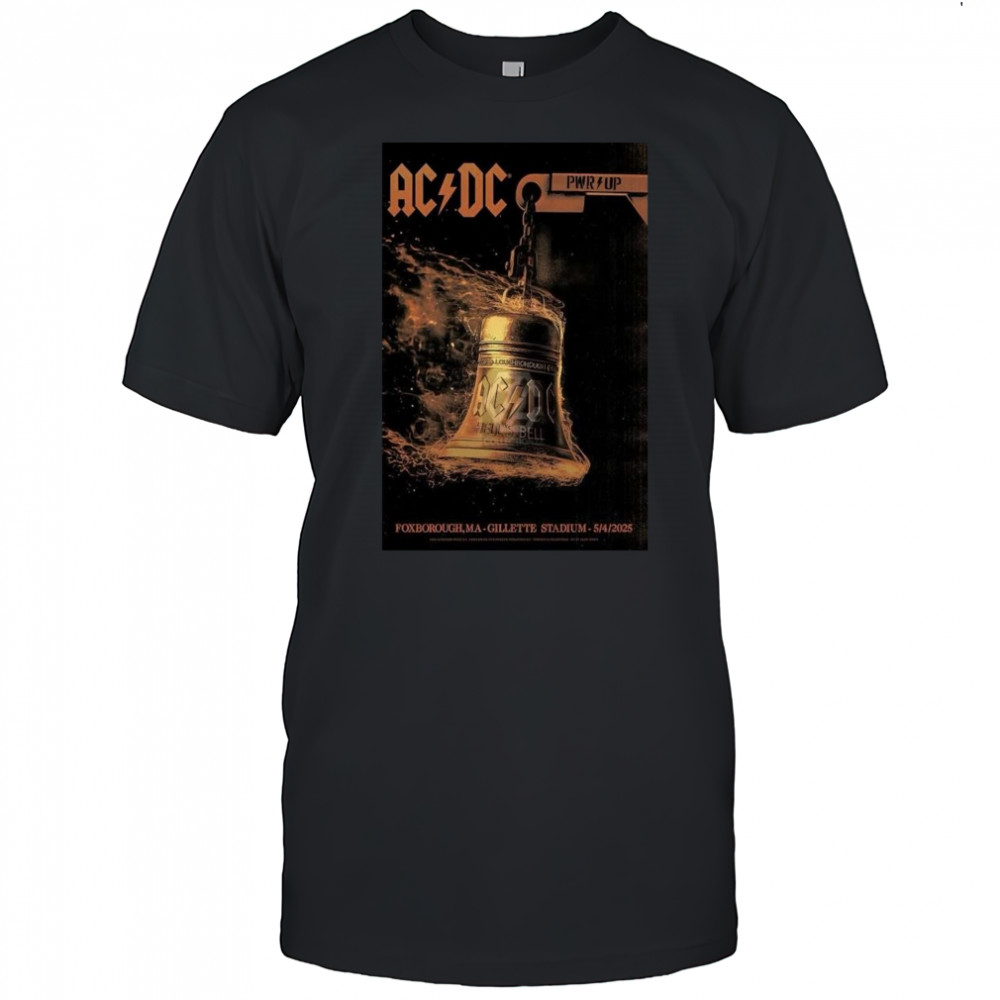 AC DC On May 4, 2025 In Foxborough, MA Tour Shirt