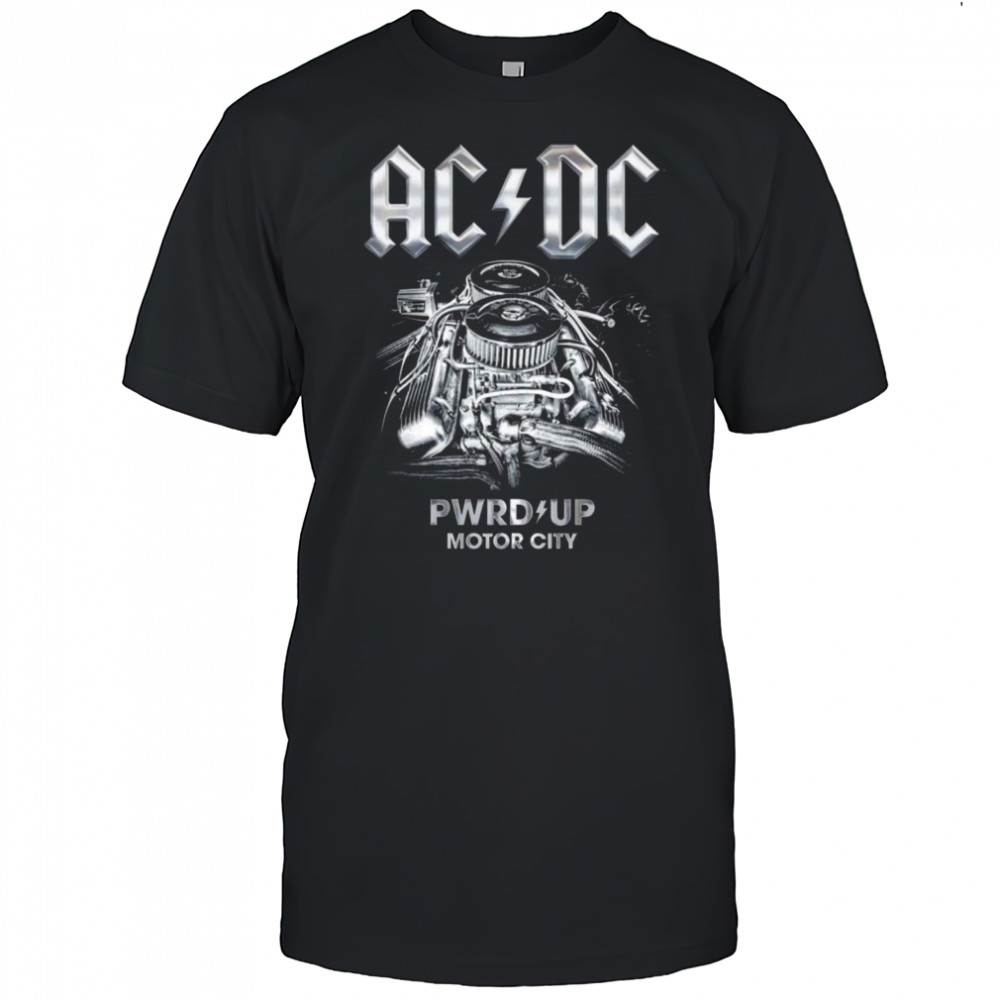 ACDC Detroit PWR UP Motor City Tour 2025 Shirt