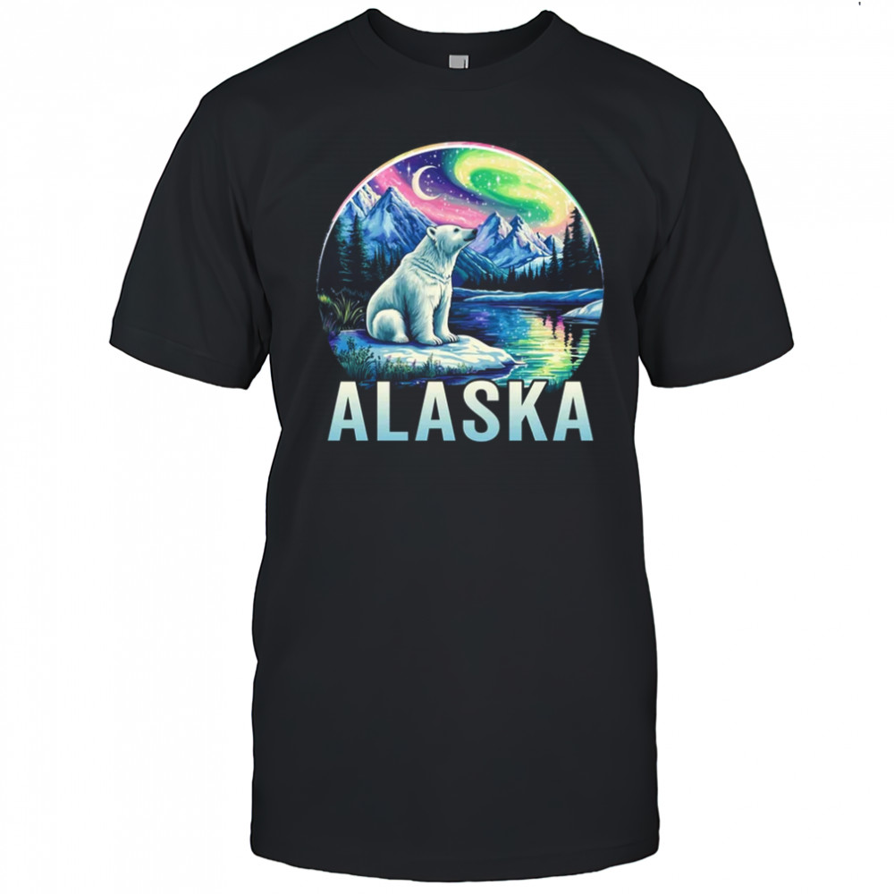 Alaska Northern Lights Aurora Viewing Vacation Alaska Trip shirt