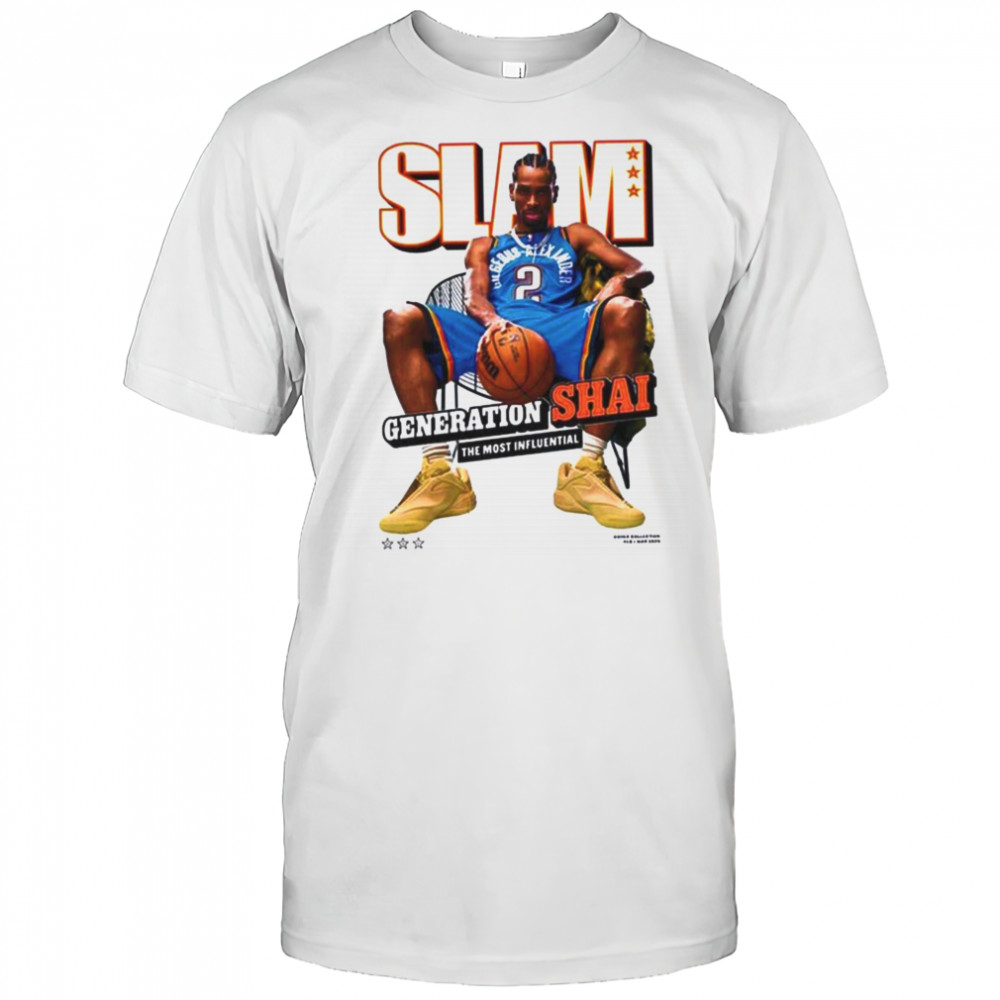 Alexander Oklahoma City Thunder SLAM 2025 Cover Graphic T Shirt