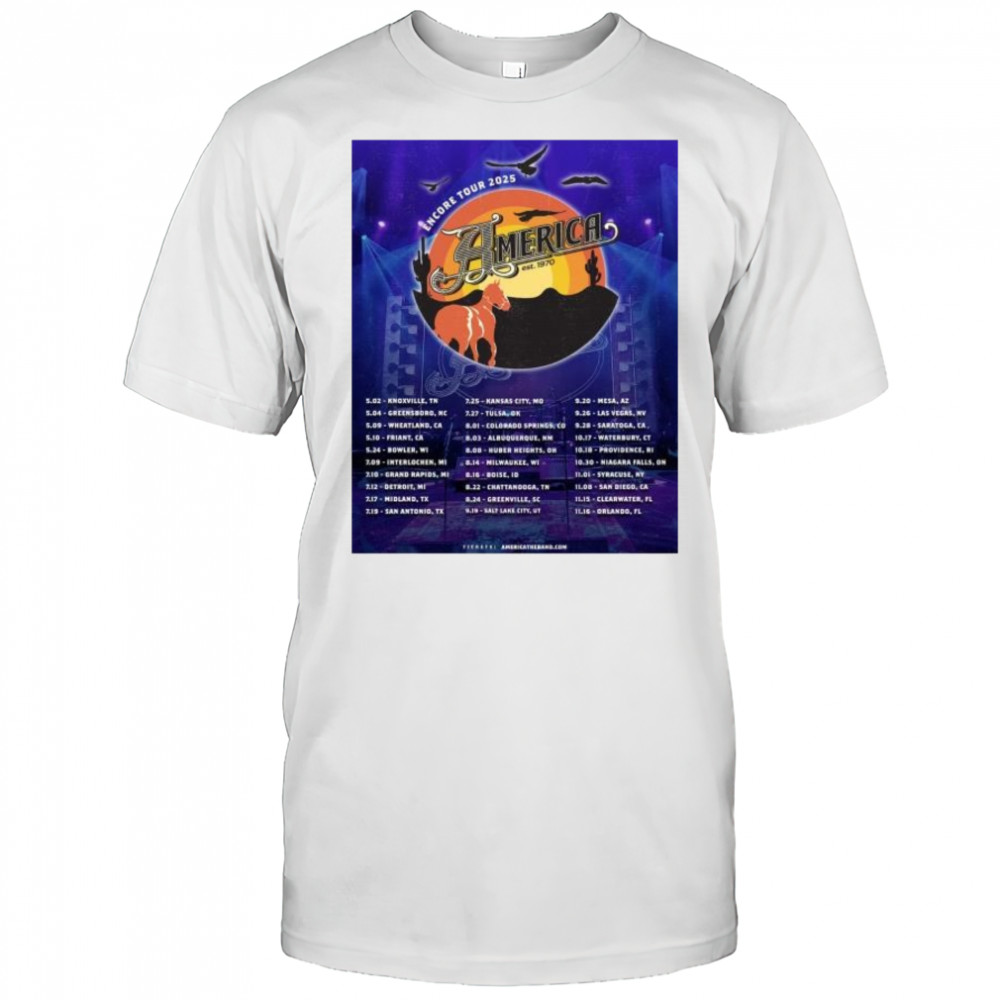 America Est. 1970 Encore Tour 2025 5-2 – Knoxville TN t-shirt