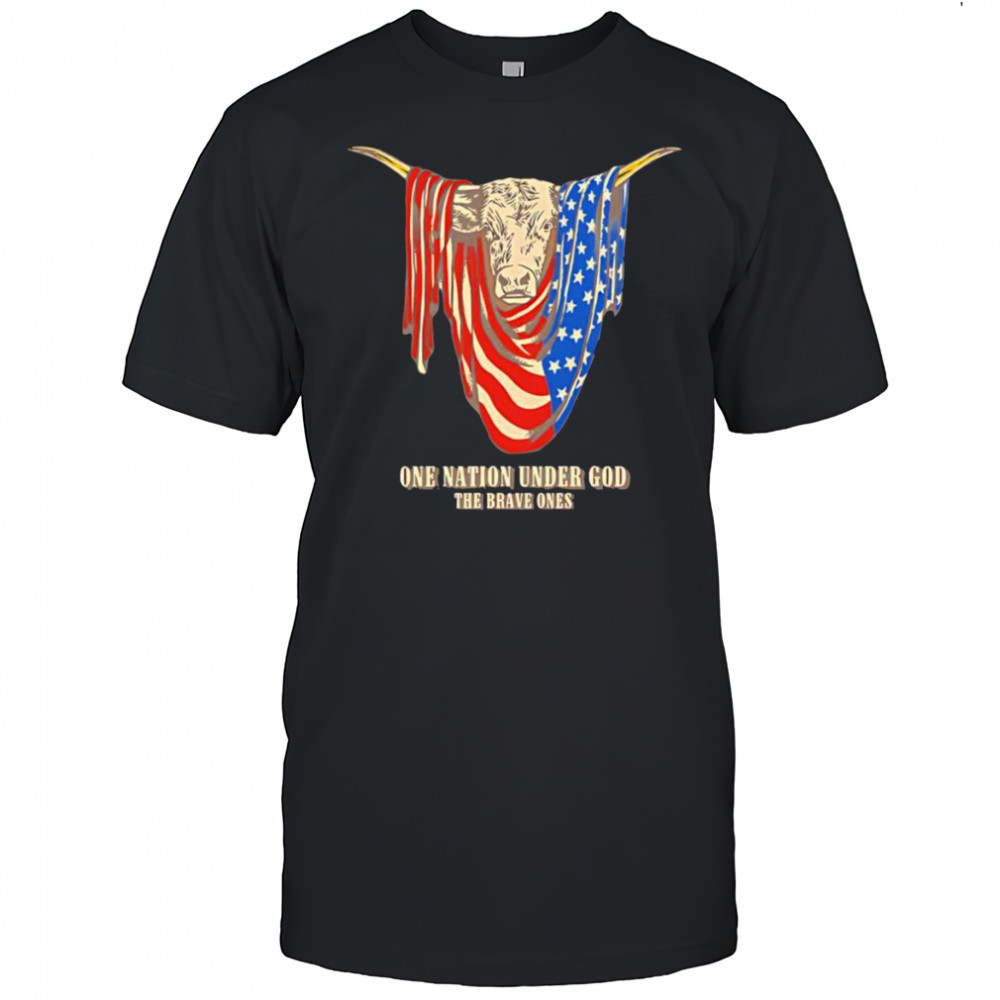 American Longhorn one nation under God shirt