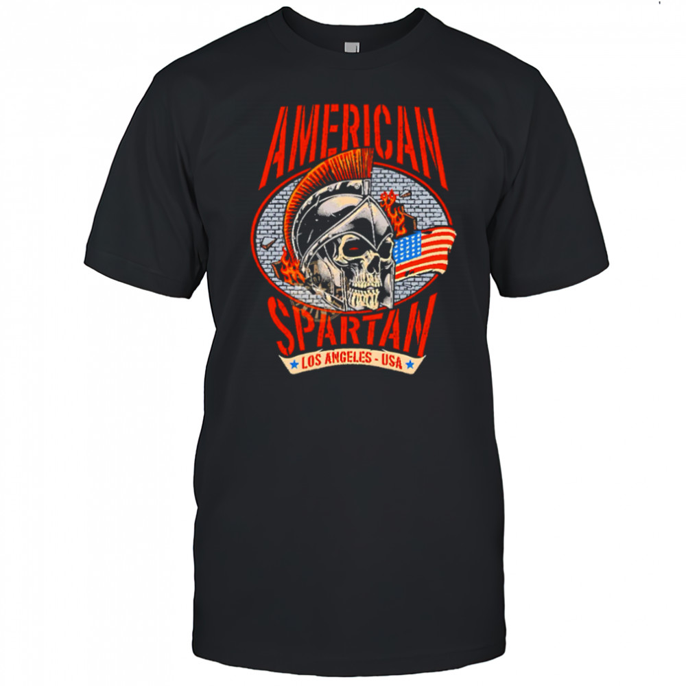 American Spartan Skull Los Angeles USA shirt