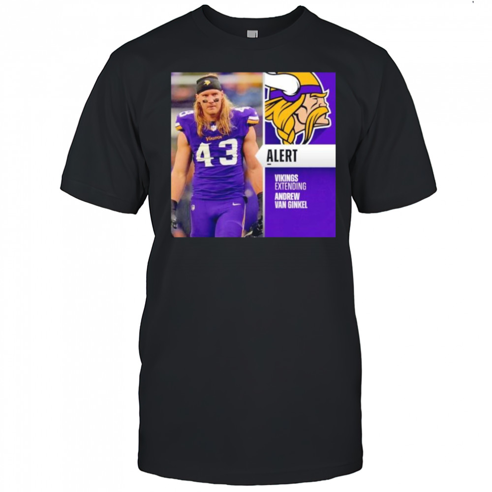 Andrew Van Ginkel alert Vikings extending Minnesota Vikings shirt