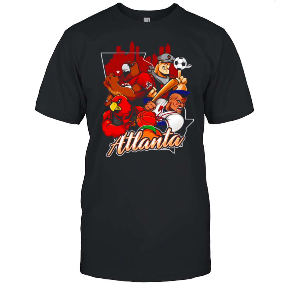 Atlanta sports mascot shirt