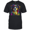 Australian Shepherd Dog Colorful Face Dog Lover Men Women shirt
