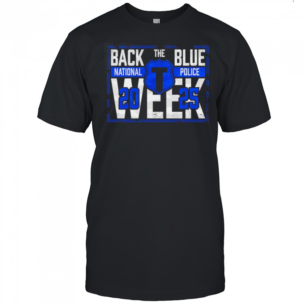 Back The Blue Police Commemorative shirt