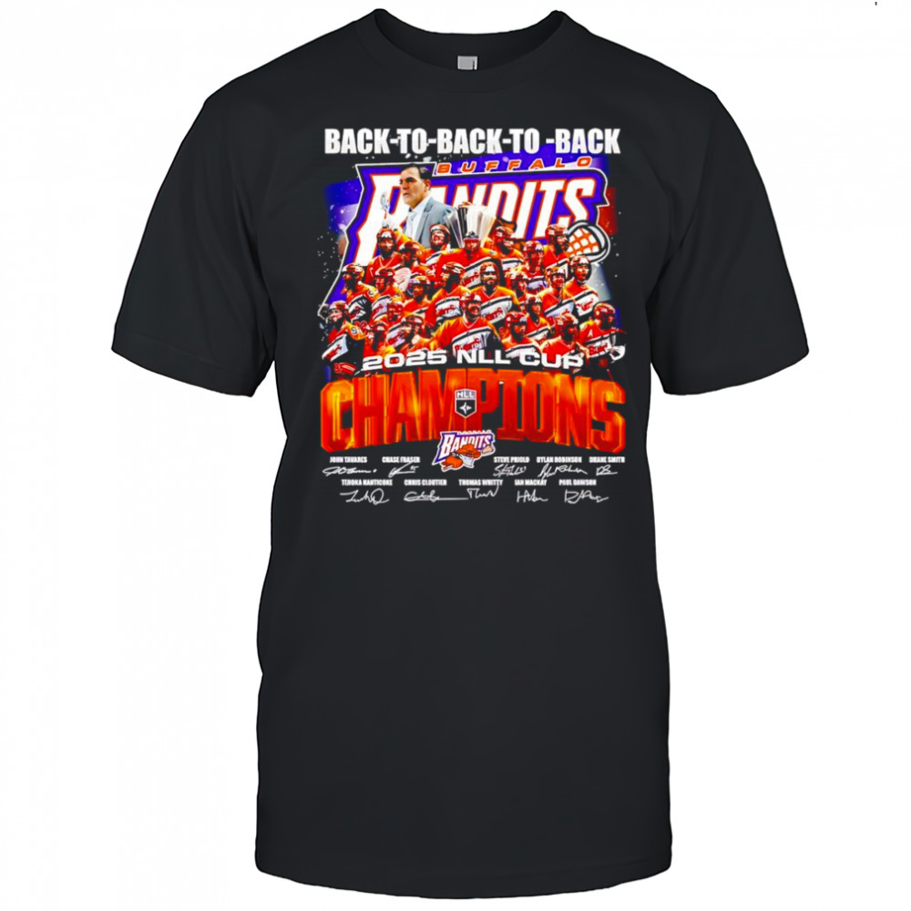 Back to back 2025 NLL Cup Champions Buffalo Bandits shirt