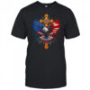 Bald Eagle Christian Faith Ctoss USA Flag Patriotic American shirt