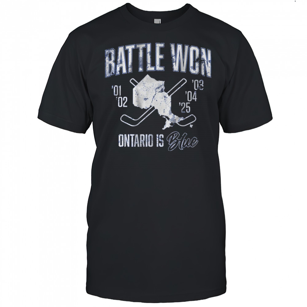 Battle Won Ontario Is Blue ’01 – ’25 t-shirt