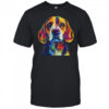 Beagle Dog Colorful Face Dog Lover Men Women shirt