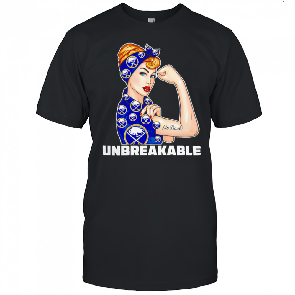 Beautiful Girl Unbreakable Go Buffalo Sabres Logo shirt