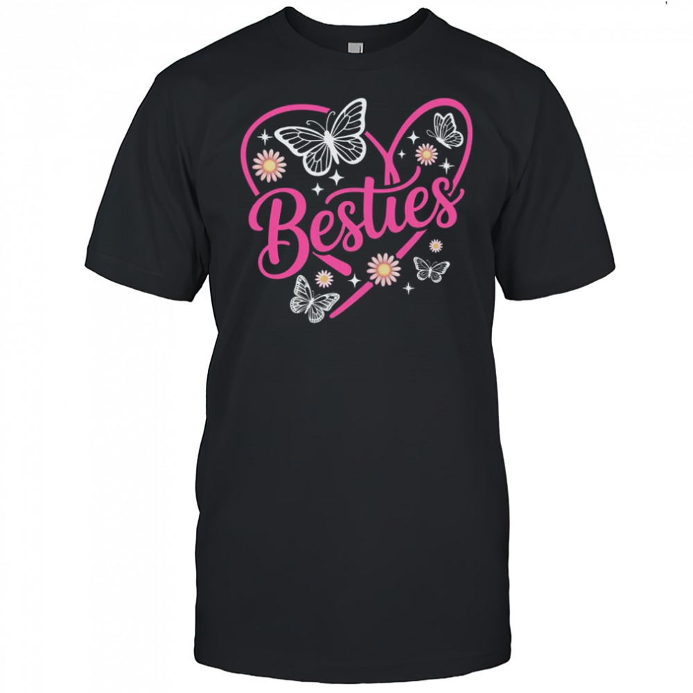 Besties BFF Bestfriends Heart Matching Girls Friends Bestie shirt