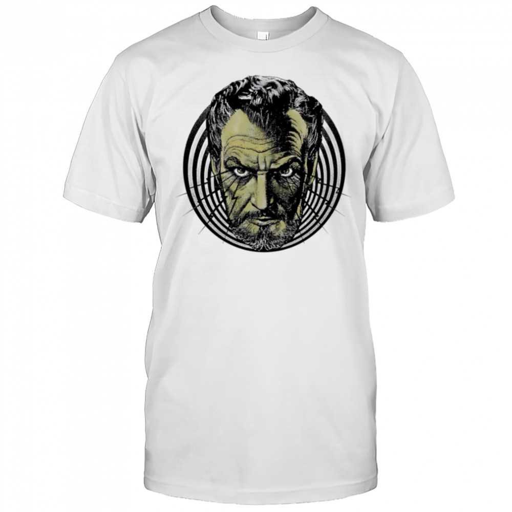 Big Head Merchant of Menace horror shirt