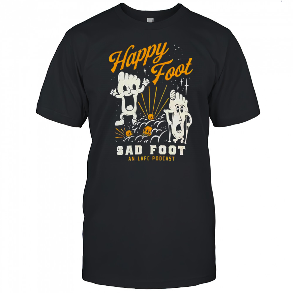 Biker Hand Drawn happy foot sad foot shirt