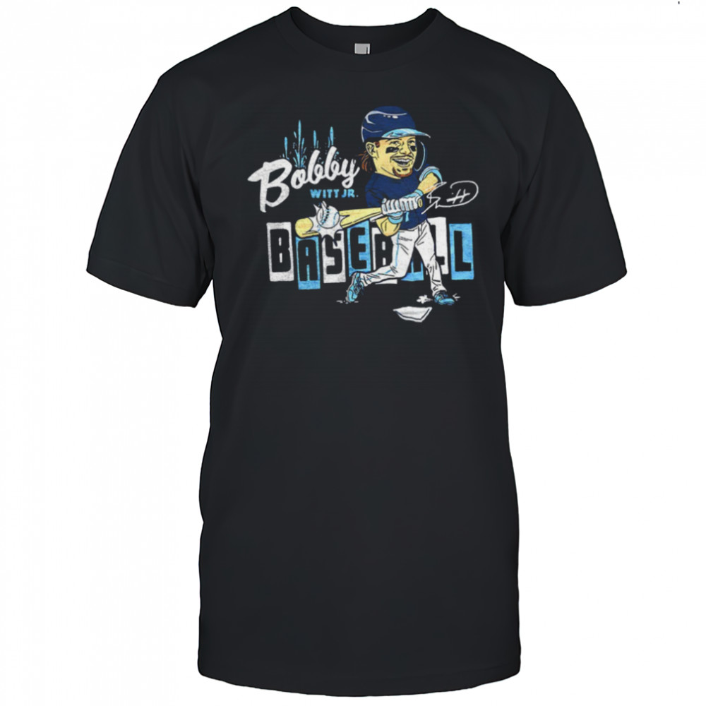 Bobby Witt Jr. #7 Kansas City Royals baseball caricature shirt
