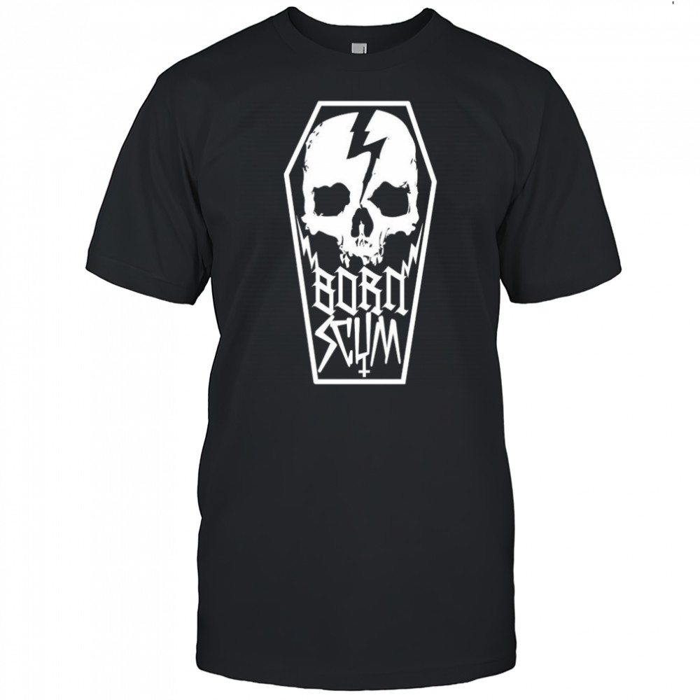 Born Scum Skull Coffin T-shirt
