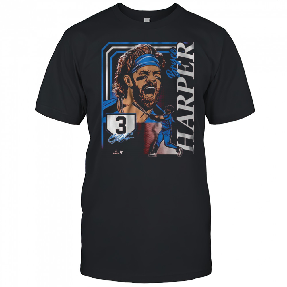 Bryce Harper Collage Frame Philadelphia Phillies MLB Signature t-shirt