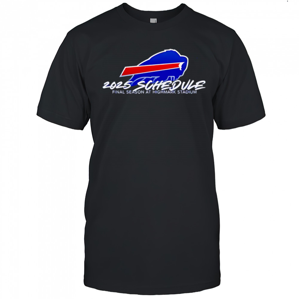 Buffalo Bills Highmark Stadium Farewell Season 2025 logo shirt