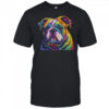 Bulldog Dog Colorful Face Dog Lover Men Women shirt