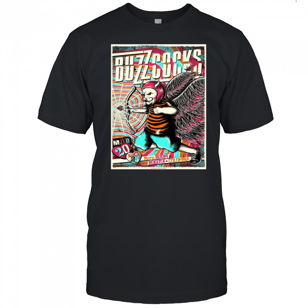 Buzzcocks Gig Poster For Bogota Colombia At Boro Room On May 20 2025 Shirt