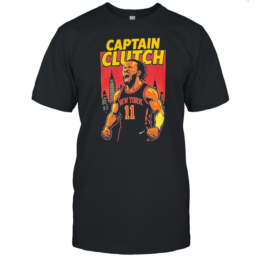 Captain Clutch Jalen Brunson scream Knicks shirt