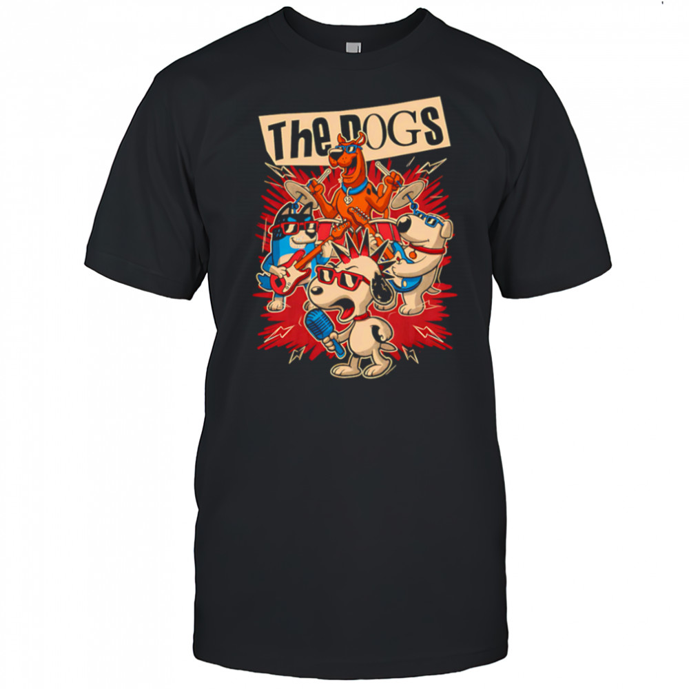 Cartoon Dog Band retro shirt
