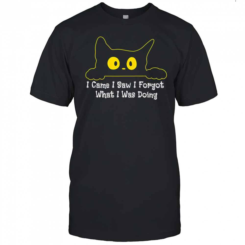 Cat I came I saw I forgot what I was doing shirt