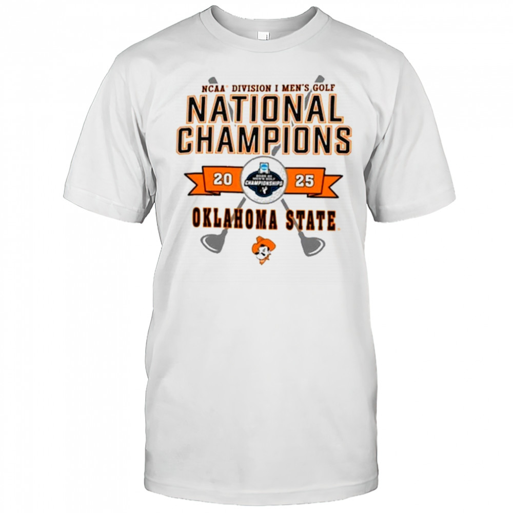 Champion White Oklahoma State Cowboys 2025 NCAA Men’s Golf National Champions T-Shirt