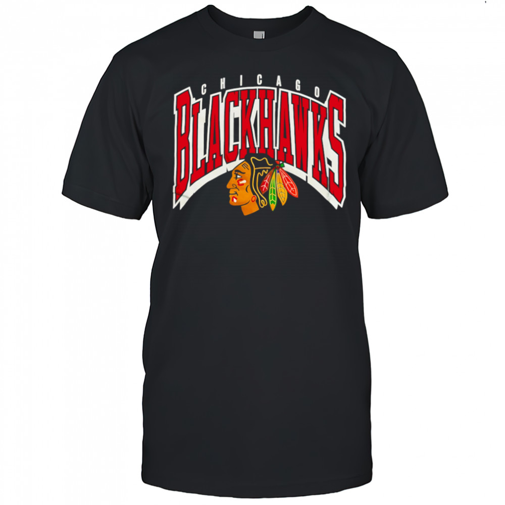 Chicago Blackhawks arc letters logo shirt
