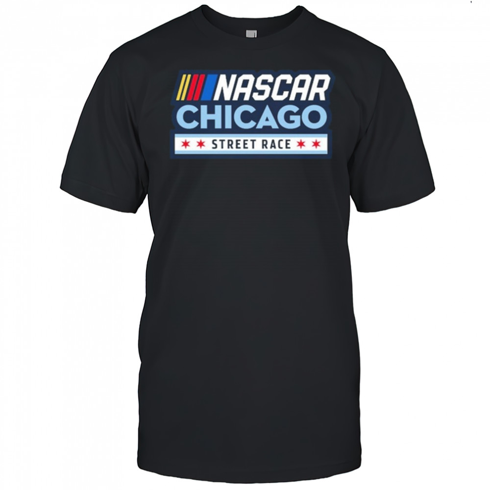 Chicago Street Race NASCAR Black Logo Shirt
