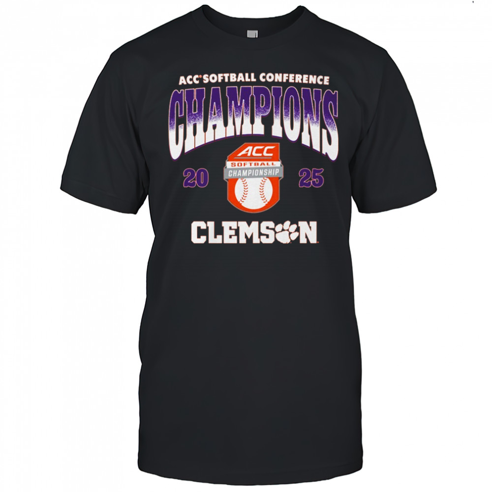 Clemson Tigers ACC Softball Conference Tournament Champions Retro 2025 t-shirt