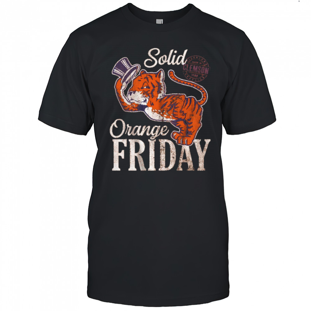 Clemson Tigers Solid Orange Friday Tigertown Graphics Made In 1988 t-shirt
