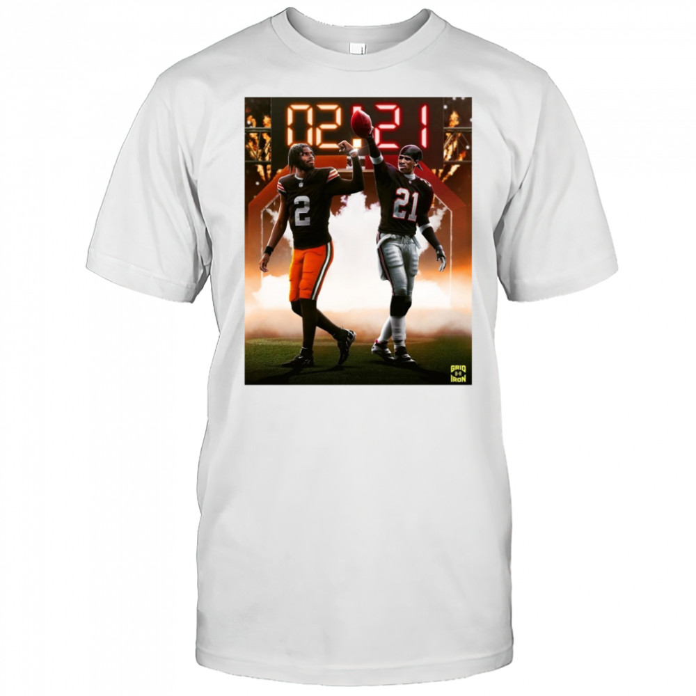 Cleveland Browns Shedeur Sanders Vs Deion Sanders The Next Generation Of Prime Time Is Here Poster t-shirt