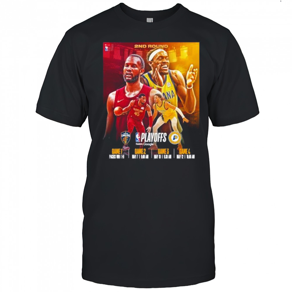 Cleveland vs Indiana Pacers 2nd round 2025 NBA Playoffs shirt