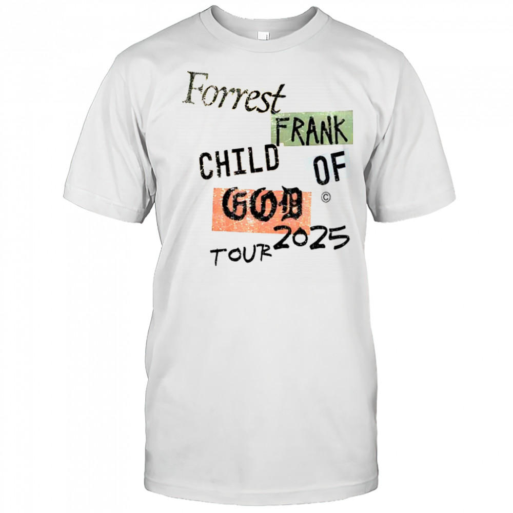 COG Color Block Forrest Frank Child Of God Tour 2025 T-Shirt