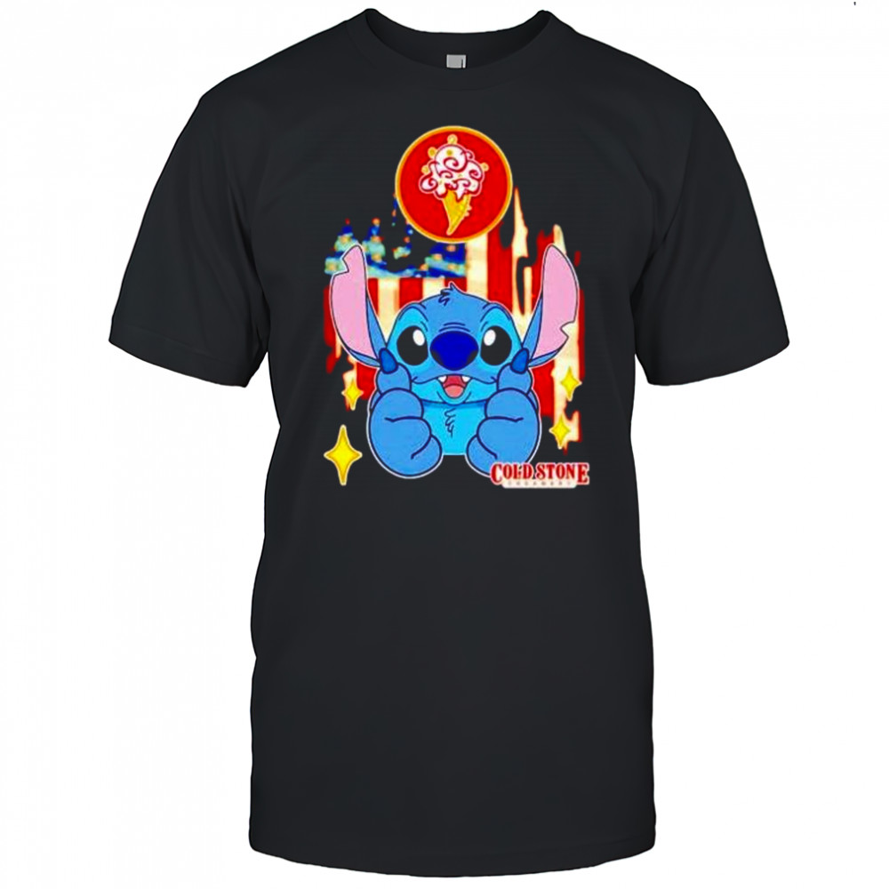 Cold Stone Stitch US flag 4th of July shirt