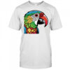 Colorful Lovebird Parrot Doodle Sticker shirt