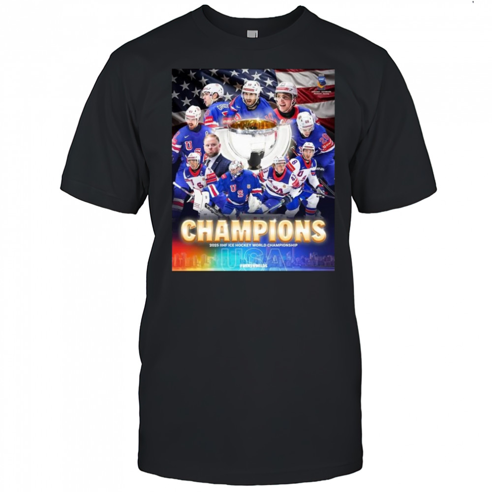 Congrats USA Hockey Champions 2025 IIHF Ice Hockey World Championship Shirt